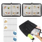 2Pcs Transparent Travel Jewelry Organizer Storage Book Set for Earring Necklace Ring
