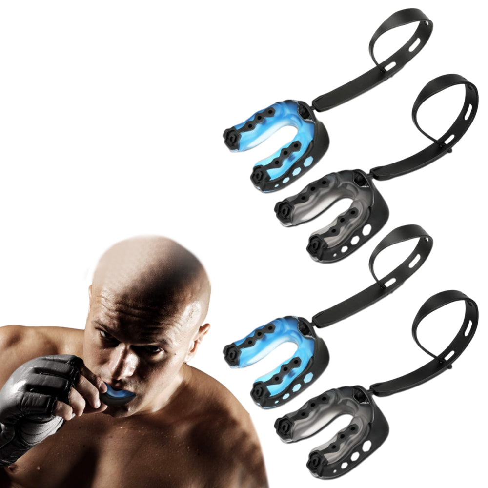 4Pcs EVA Sports Mouth Guards Teeth with Strap