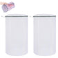 2Pcs Cylinder Honeycomb Mesh Shoe Washing Machine Bag with Zipper for Sneakers