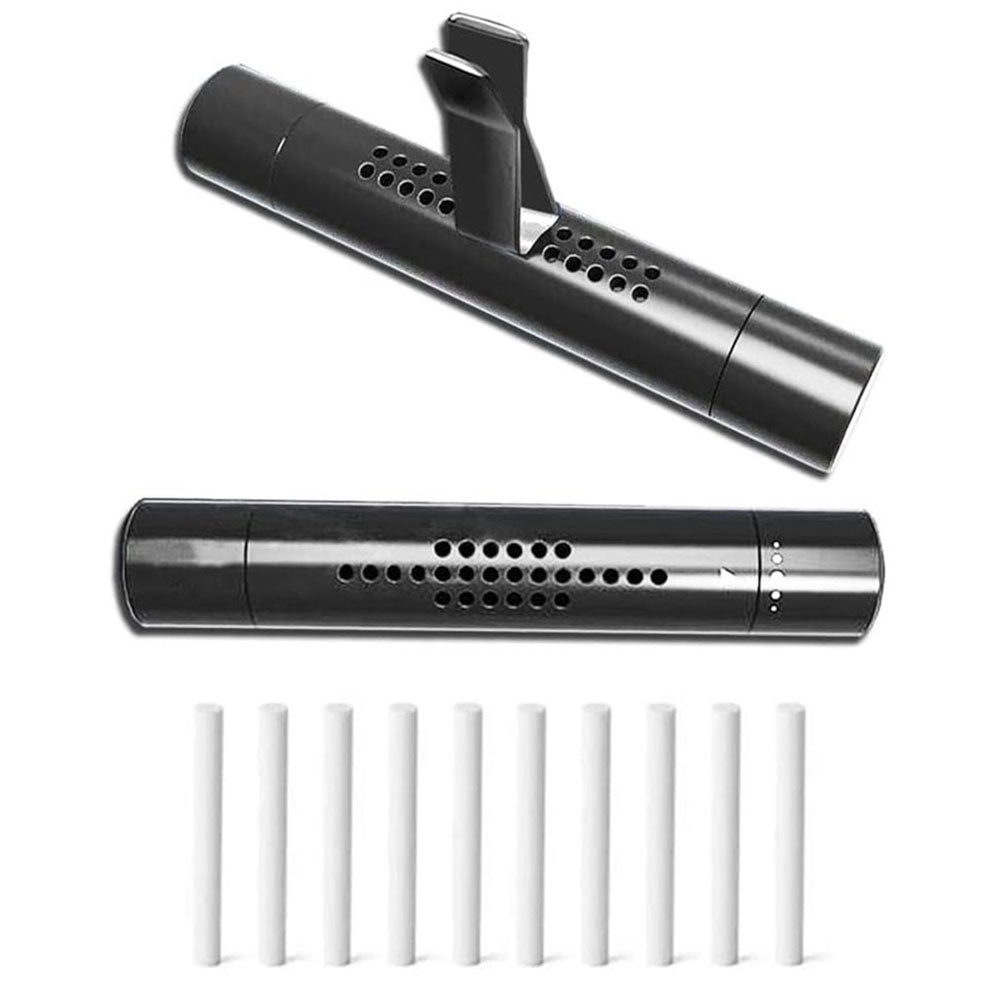 2 Car AIR Cleaner Fragrance Essential Oil Diffuser With 10 Diffuser Sticks