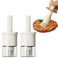 2Pcs Oil Dispenser Bottle with Heat Resistant Brush for Kitchen BBQ Baking Cooking