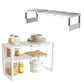 Detachable and Adjustable Under Sink Organizer-Single Tire