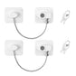 2 Pack Mini Little Ones Security Fridge Lock with Keys No-Drill for Drawer Window