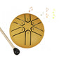 3 Inches 6 Notes Mini Steel Tongue Drum Rain Chime Instrument