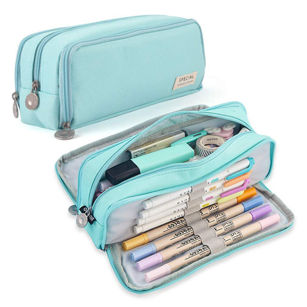 Large Pencil Case with Multiple Compartments Stationery Organizer for Students