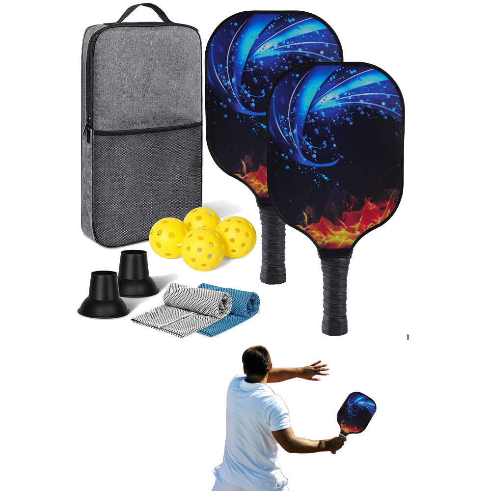 Fiberglass Pickleball Paddles With 4 Balls Pickleball Rackets Set