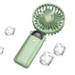 Handheld Fan With LED Display Foldable Hanging Neck Fan Rechargeable Portable Fan