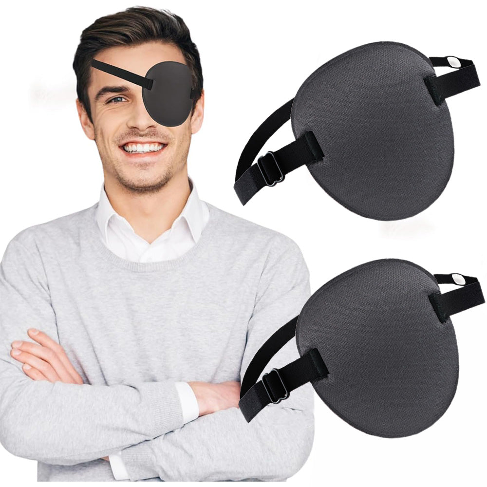 2Pcs Adjustable Lazy Eye Patches for Left or Right Eyes