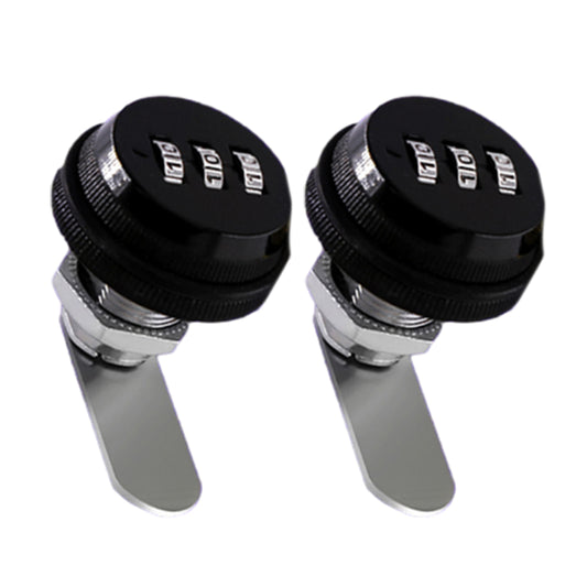 2Pcs 3 Digital Code Combination Furniture Cabinet Lock