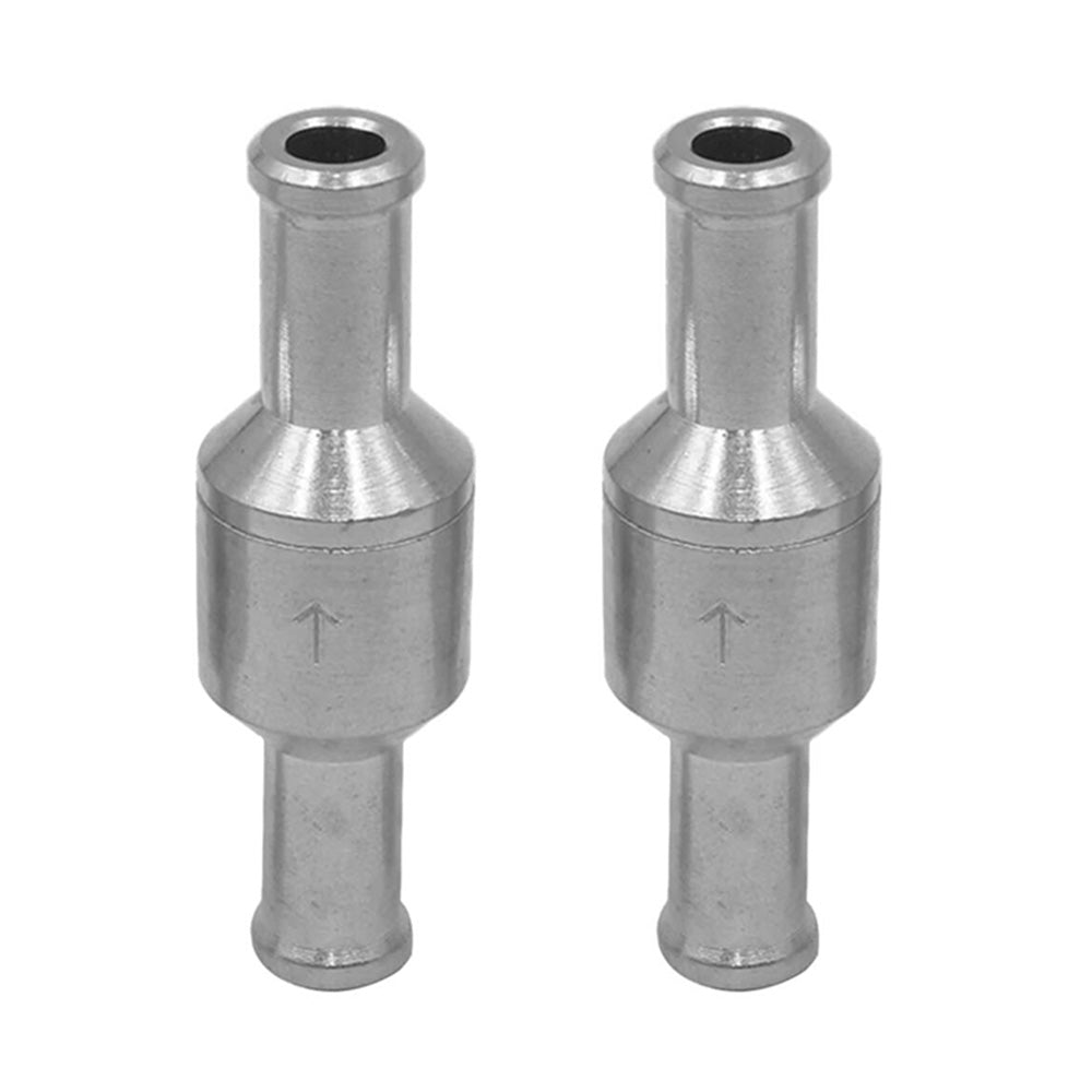 2 PCS One Way Non Return Check Valve Aluminum Alloy One Way Check Valve for Fuel Oil Water