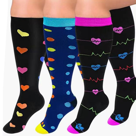 3 Pairs Unisex Plus Size Socks-Style B