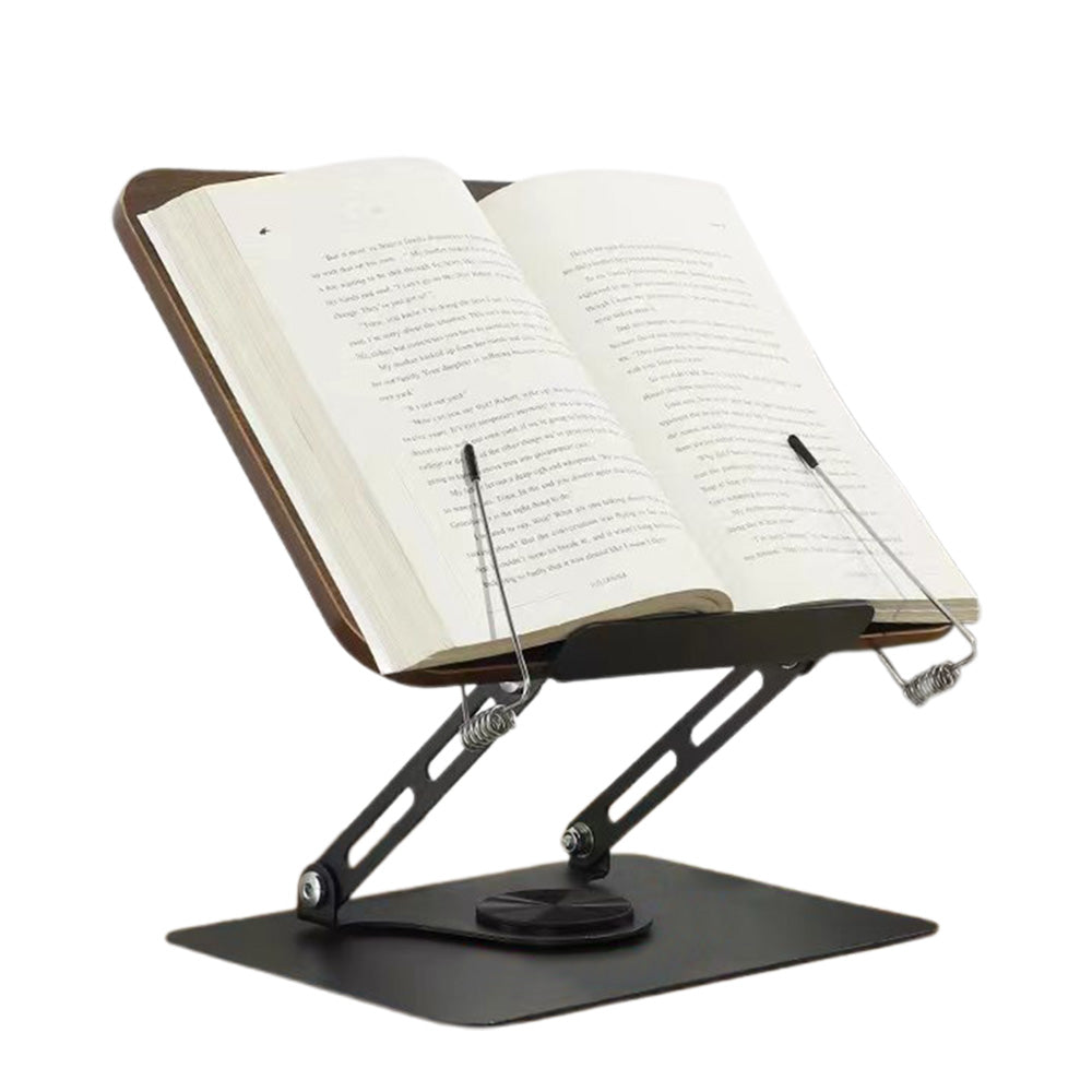 Adjustable Book Holder Stand with 360 Degree Rotating Bases for Reading