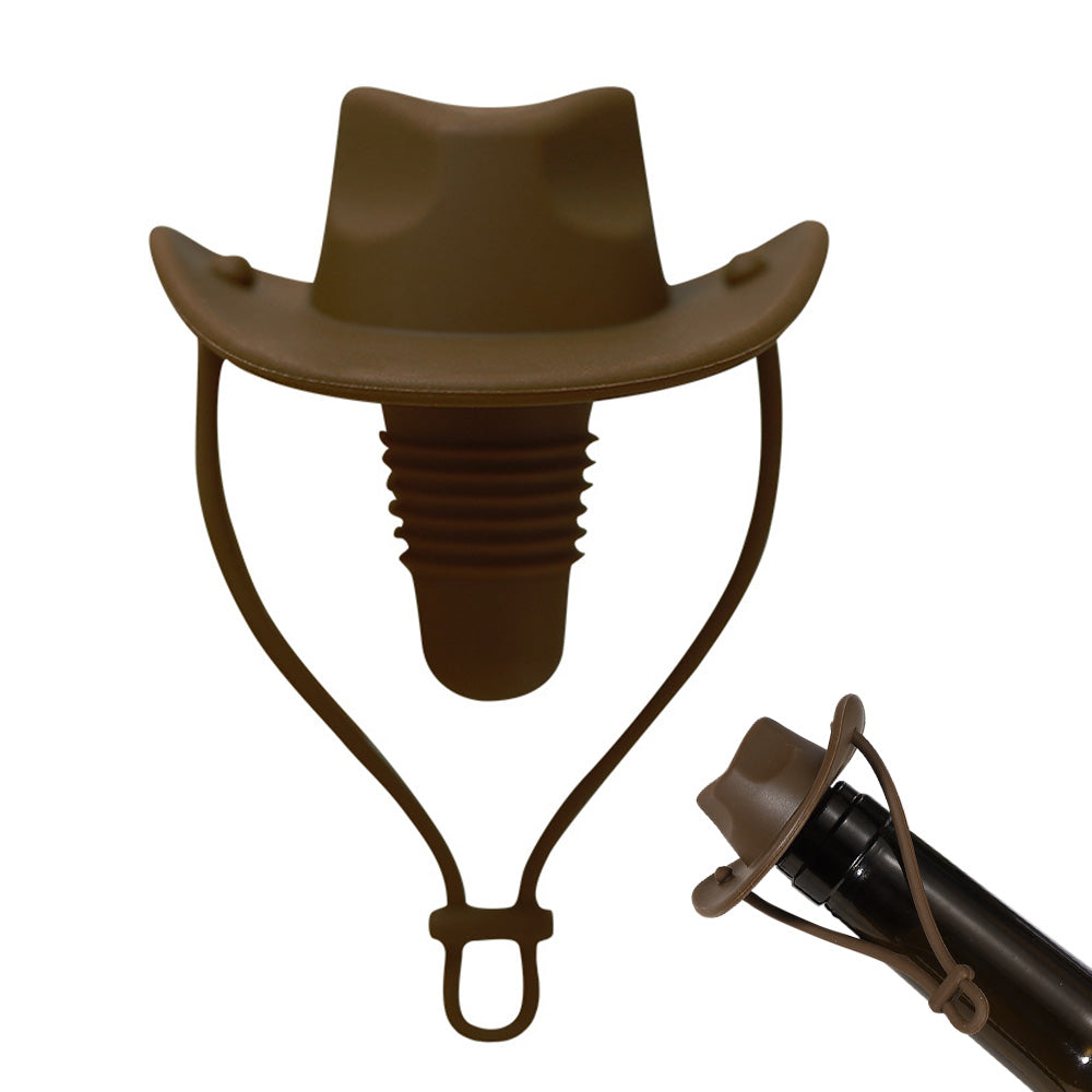 Western Cowboy Hat Silicone Wine Bottle Stopper Champagne Sealer