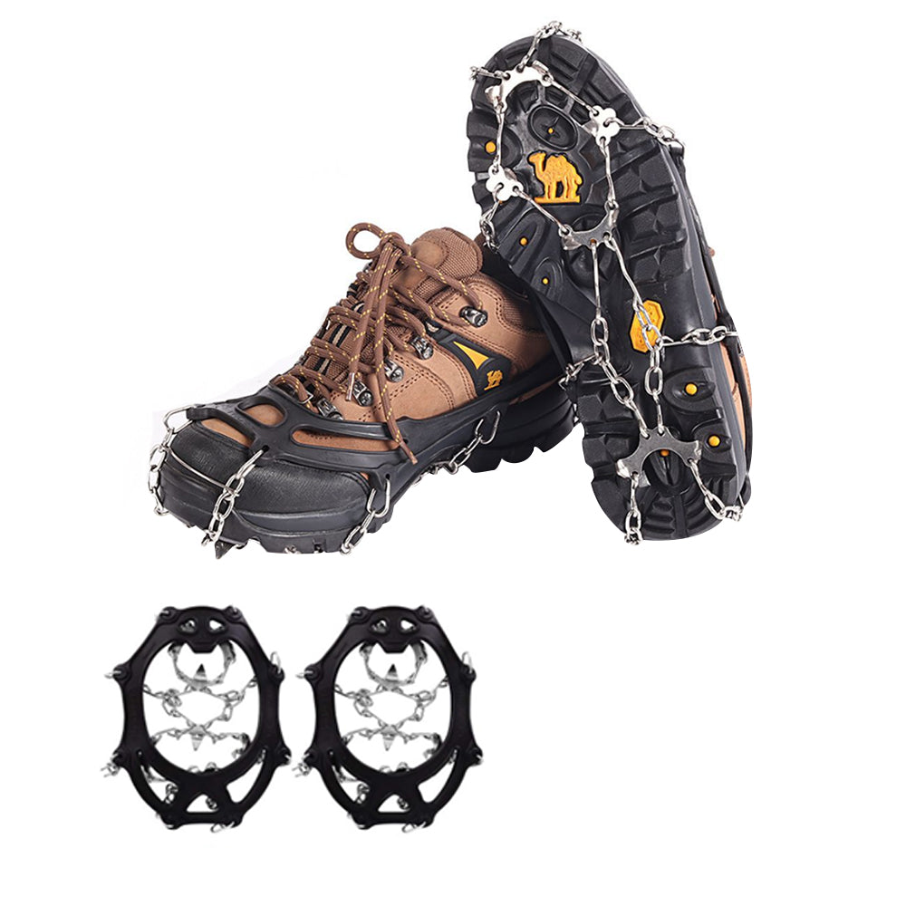 Shoes Traction Cleats Ice Snow Grips with 10 Stainless Steel Spikes