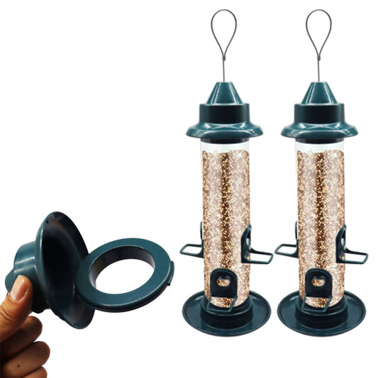 2Pcs Outdoor Garden Water-Resistant Hanging Tree Bird Feeder