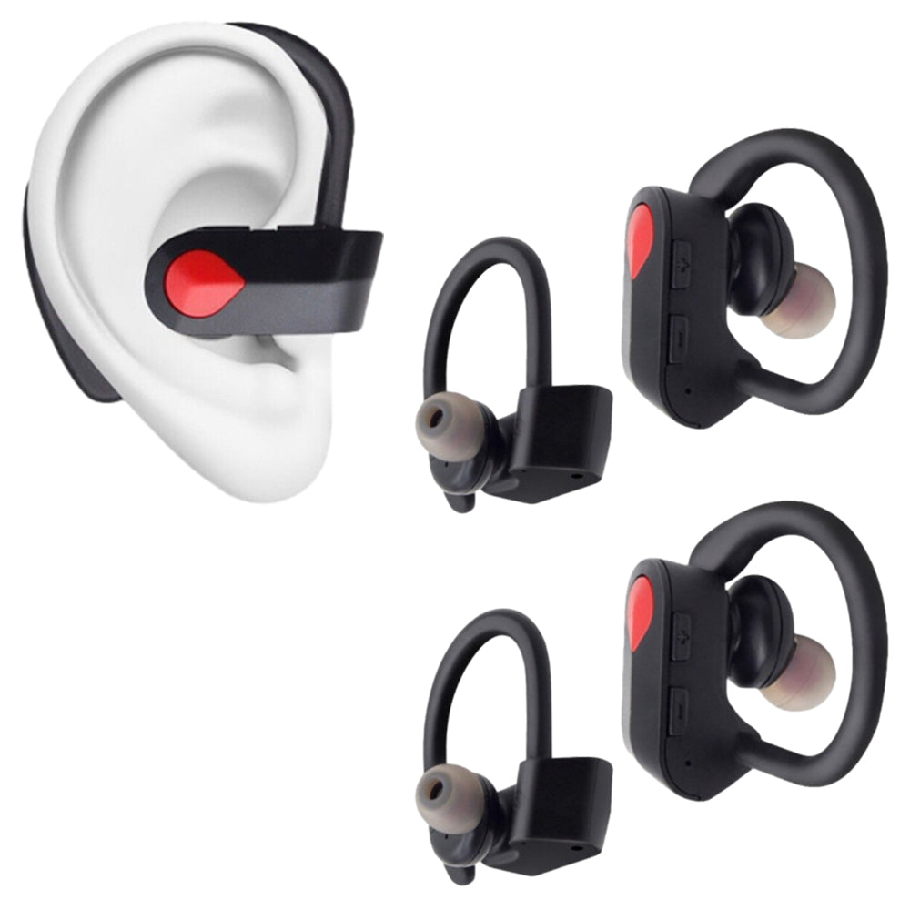 2Pcs Wireless Bluetooth 5.0 Headset Earbuds Stereo Ear Hook