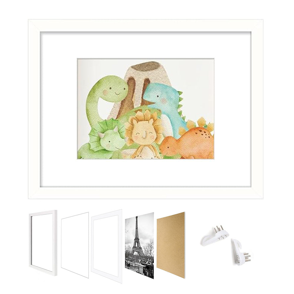 Wall Gallery Photo Frame Picture Frame Display Pictures for Home Office-White