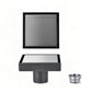 Square Shower Drain with Filter Detachable Stainless Steel Floor Drain for Bathroom Balcony