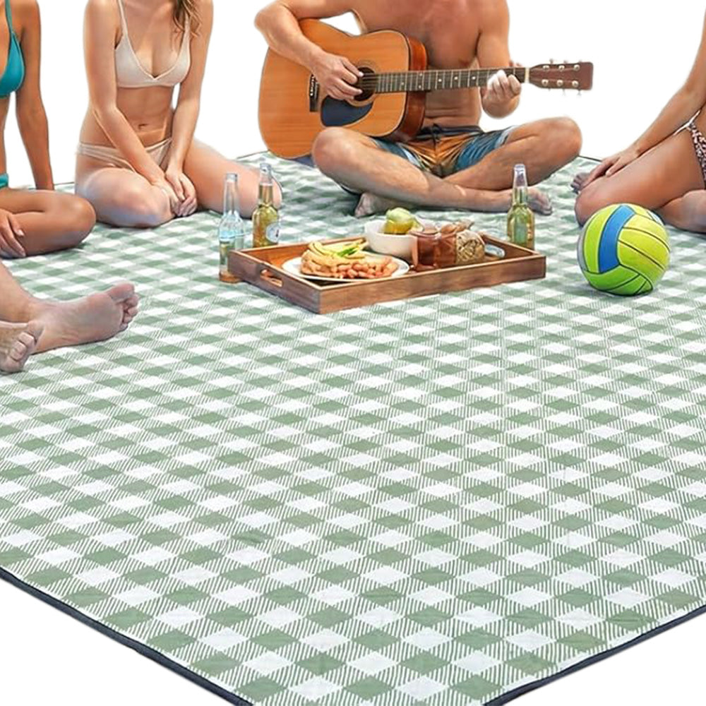 Outdoor Picnic Blanket Splash-resistant Foldable Travel Mat 203x203cm