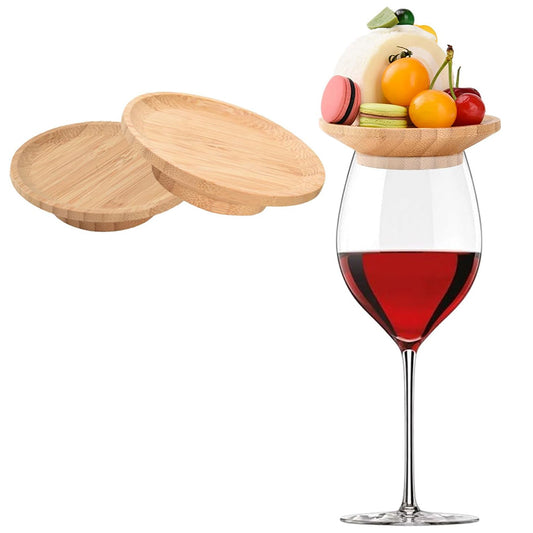 2Pcs Wine Glass Charcuterie Board Topper