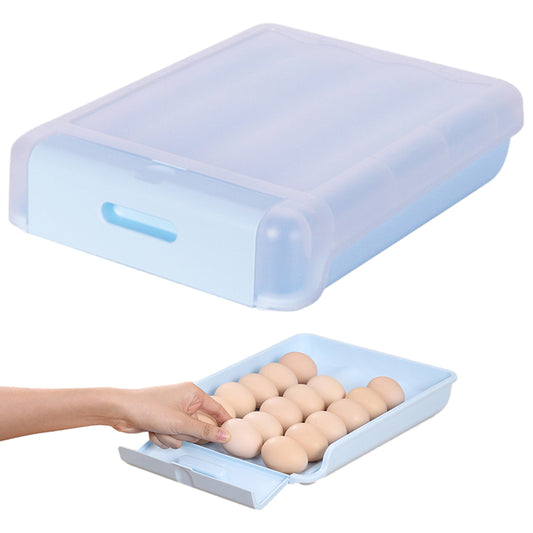 34.3x25.2x8.2CM Automatic Scrolling Egg Storage Box Removable Egg Dispenser