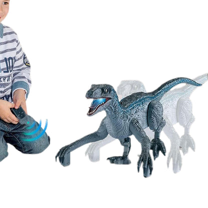 2.4G Dinosaur Toy Remote Control Walking Roaring Velociraptor