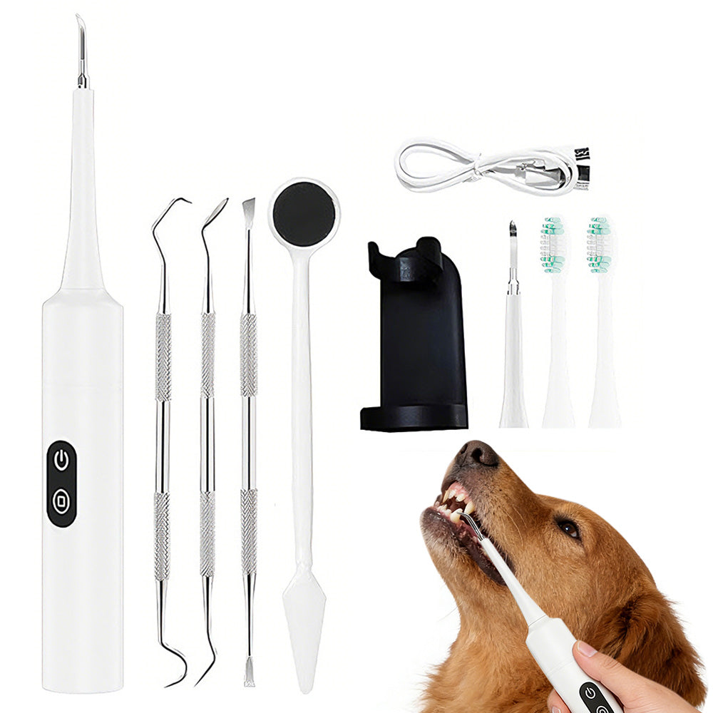 Ultrasonic Dog Tooth Cleaner Kit for Pet Teeth and Gum Care