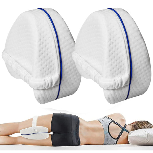 2Pcs Memory Foam Knee Support Pain Relief Leg Pillow