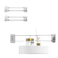 2Pcs Extendable RV Shower Corner Storage Bar