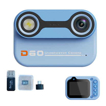 Digital Underwater Dual-Screen Camera Water-Resistant HD Swimming Camera for Young Explorers