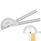 Stainless Steel Angle Protractor 0-180 Degree Gauge for Woodworking DIY Measuring Tool