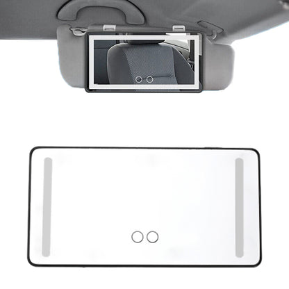 Car Sun Visor LED Makeup Mirror Set 3 Type Light Touch Screen
