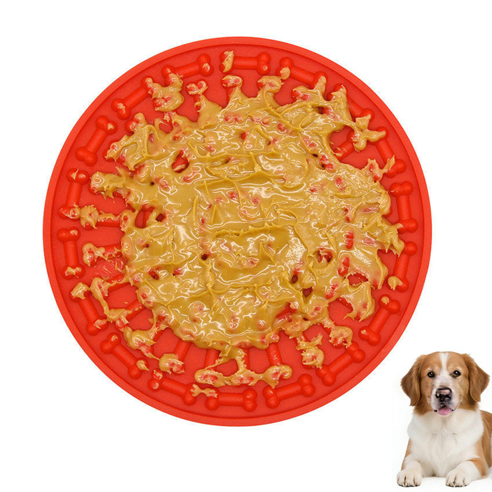 Dog Lick Pad Bath Washing Buddy Suction Grooming Pad Helper Slow Feeder Mat