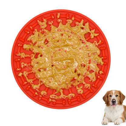 Dog Lick Pad Bath Washing Buddy Suction Grooming Pad Helper Slow Feeder Mat