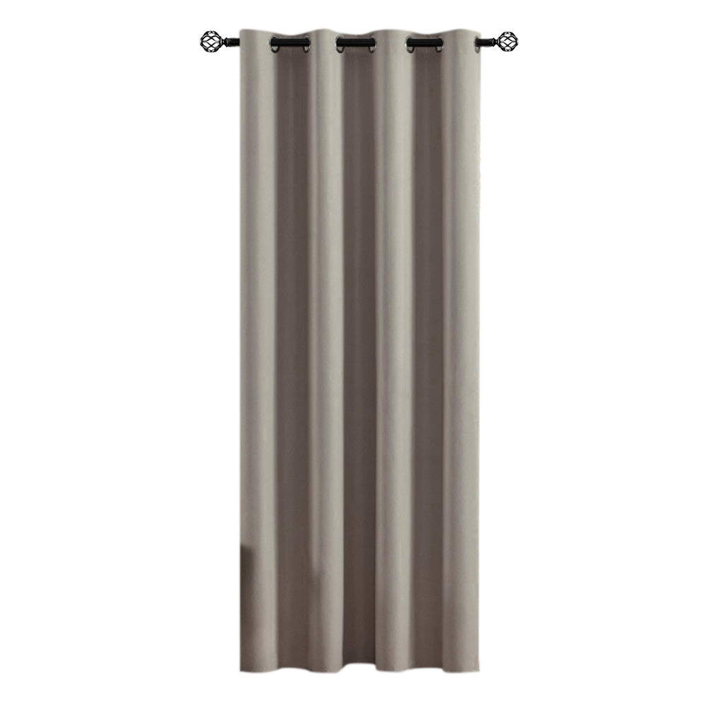 Blackout Curtain Panel with Black Liner Heat & Light Blocking Drapes