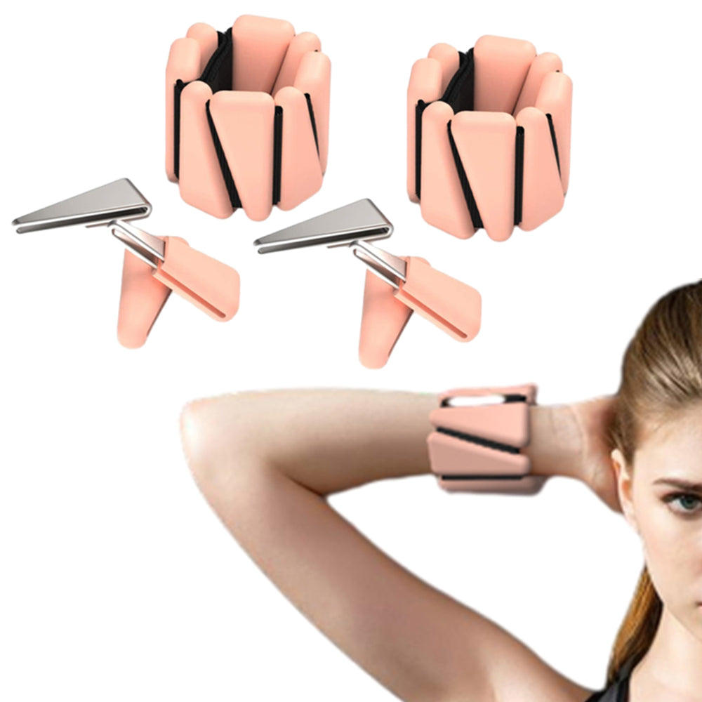 2Pcs Adjustable Wearable Ankle Weight Set
