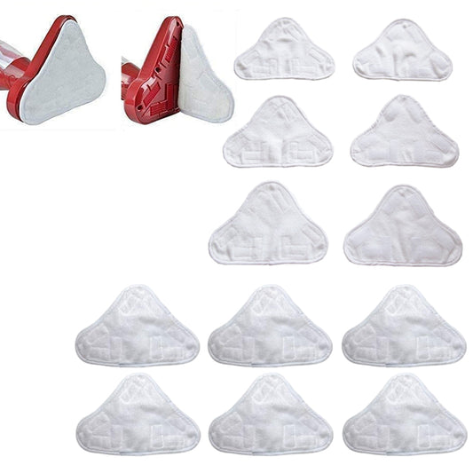 12Pcs Replacement Microfibre Washable Steam Mop Cleaning Pads for H20 X5 Steam Cleaner