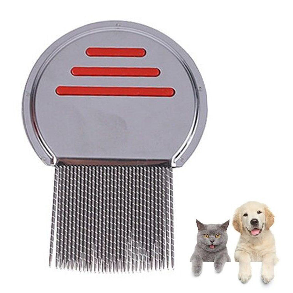 Stainless Steel Pet Flea Comb Fine Tooth Grooming Tool for Dogs Cats