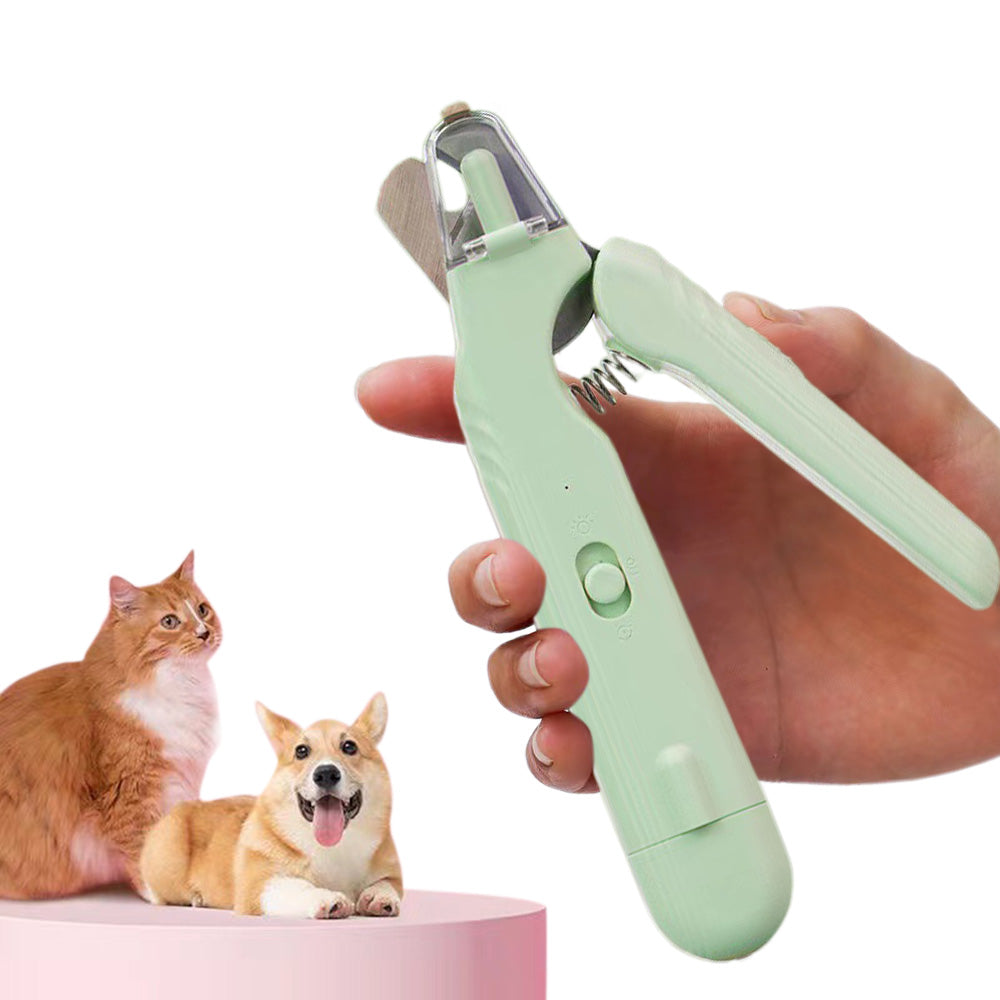 2 in 1 Pet Nail Grinder and Clipper Rechargeable with LED Light for Dogs and Cats