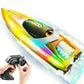 Rechargeable Water-resistant Remote Control Boat with Color LED Lights for Pool Lake