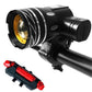 Rechargeable T6 MTB Bicycle LED Front Headlight with USB Cable