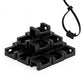 500 PCS Cable Tie Base Nylon Saddle Mount for Wire Management-Black