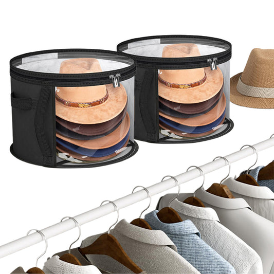 2Pcs Oversized Hat Storage Bag Wide Brims Hat Case for Women Closet