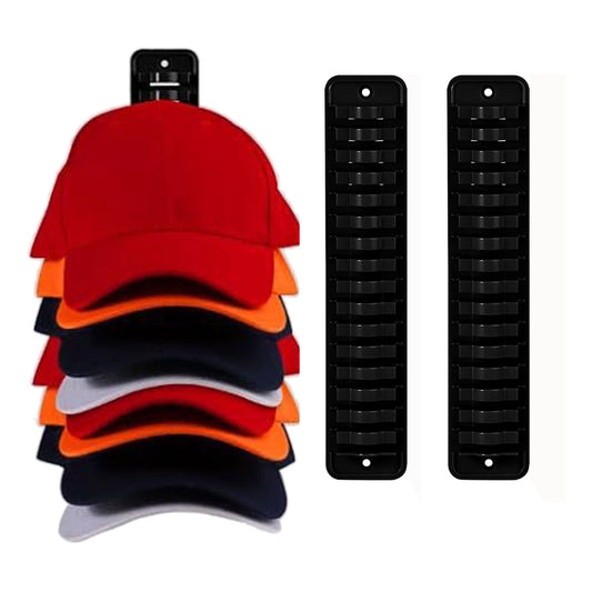 2Pcs Hat Organizer for Baseball Caps Wall Mounted Storage Rack Hat Display Organizer