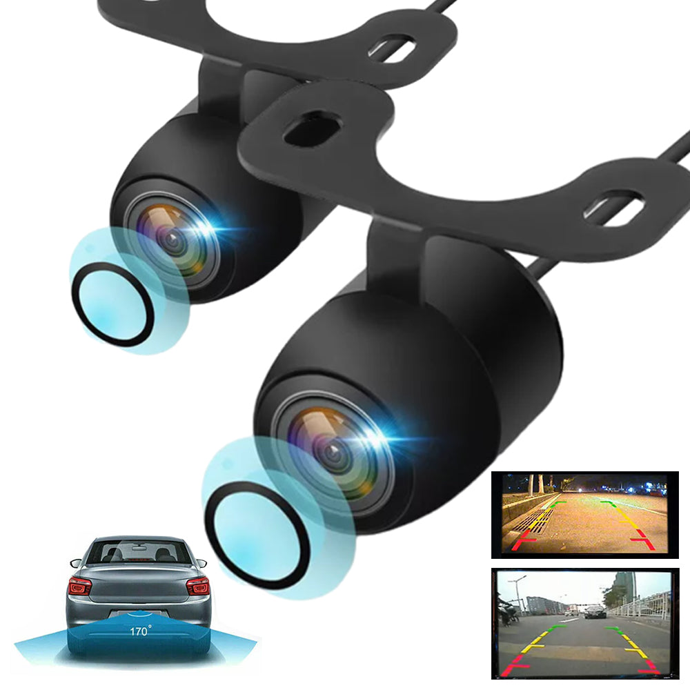 2Pcs 170 Degree Night Vision Rear View Car Reverse Camera