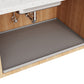 Silicone Under Sink Mat with Raised Edge for Cabinet Protection