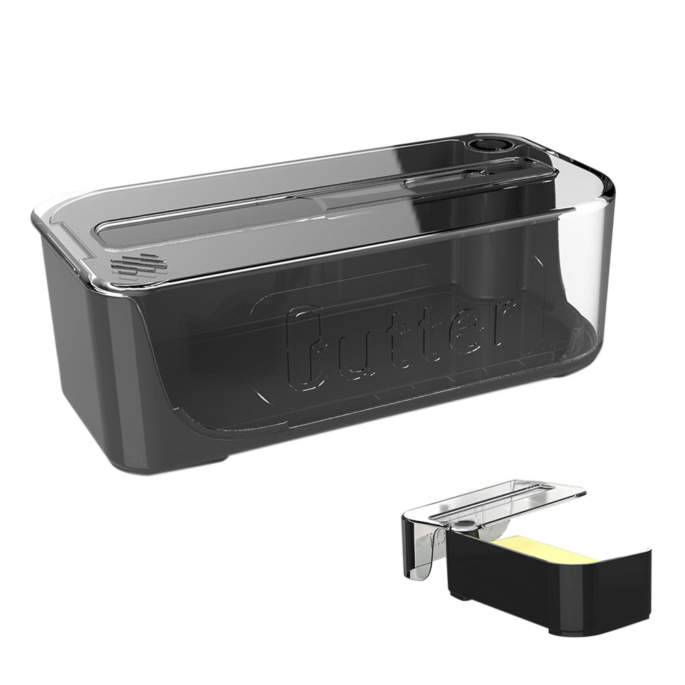 Butter Dish with Knife Butter Container with 180-degree Rotating Sealing Flip-Top