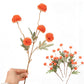5 Pack Stem Cloth Dandelion Ball Artificial Flowers with Bendable Stems