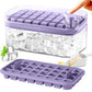 Ice Cube Tray with Lid and Bin for Freezer 64Pcs Ice Cube Mold