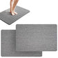 2Pcs Rectangular PVC Anti Slip Loofah Absorbent Quick Drying Shower Mat